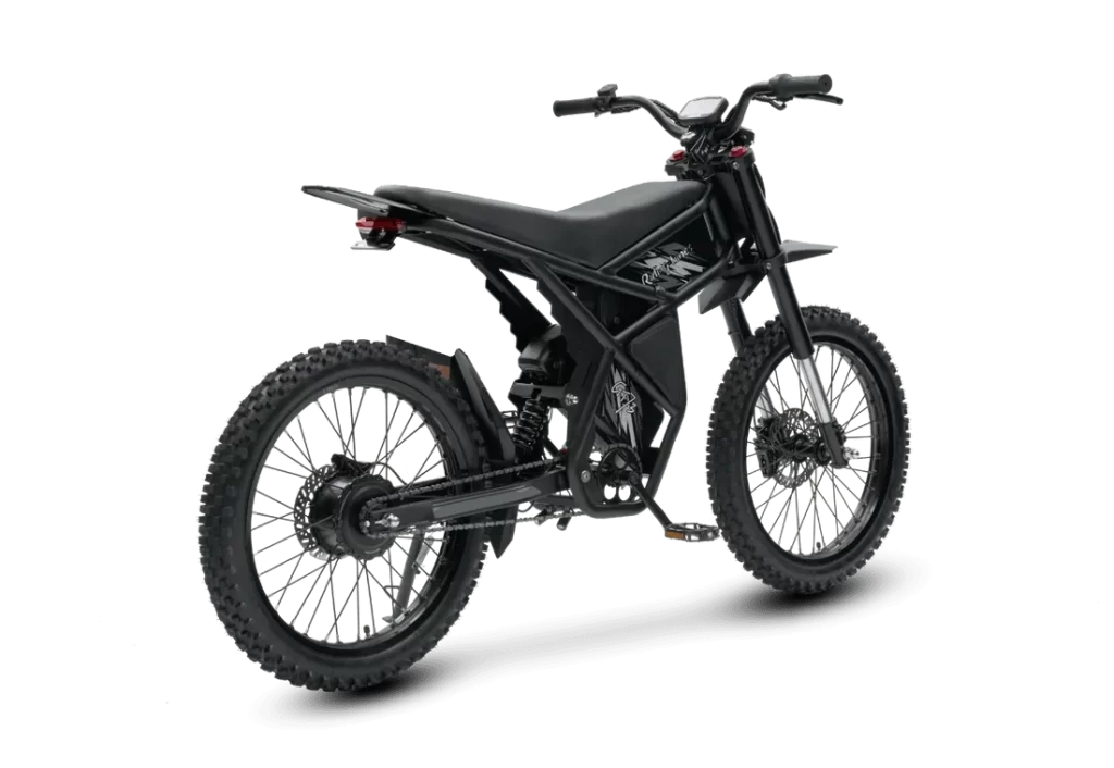 GT73 Electric Dirt Bike for Adults 2400W 48V 37MPH 36.4AH Dual Battery 85 Miles Range 25" Tires UL2849 Full Suspension